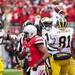 Michigan quarterback Devin Gardner celebrates after a one yard rushing touchdown in the first half against Ohio State on Saturday. Daniel Brenner I AnnArbor.com